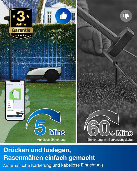 Modo Living Goat O500 Mähroboter 500 m2, LiDAR & ohne Kabel