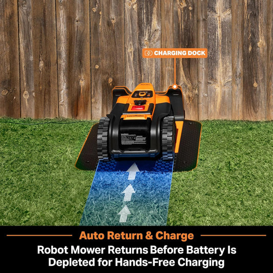 Modo Living LawnMaster VBRM18AMID4R Mähroboter 800 m2, ohne Kabel, WiFi & App