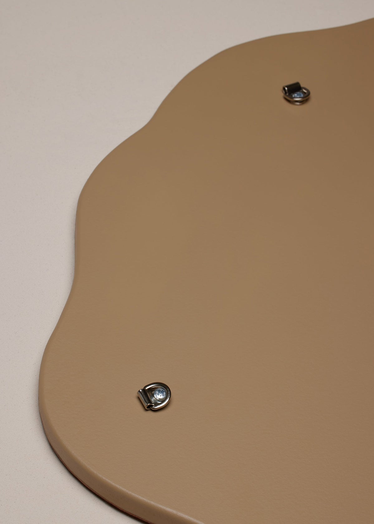 Spiegel Oco - Camel Genarbtes Leder