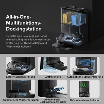 Roborock QV 35A Saugroboter mit Multifunktionsdock