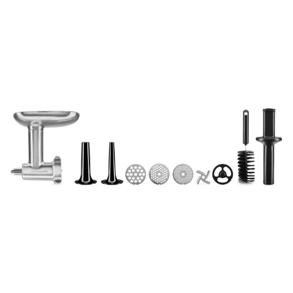 KitchenAid 4,8 L 5KSM185 Artisan Küchenmaschine Meatlover Metallfleischwolf 5KSMMGA Gr. 8