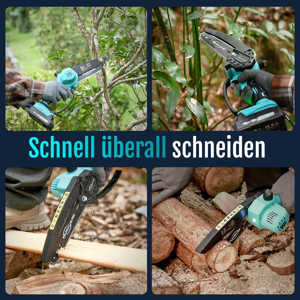 Modo Living YARDCARE 6" bürstenlose Akku-Kettensäge