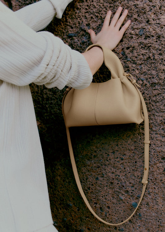 Numéro Neuf Mini - Sand Genarbtes Leder