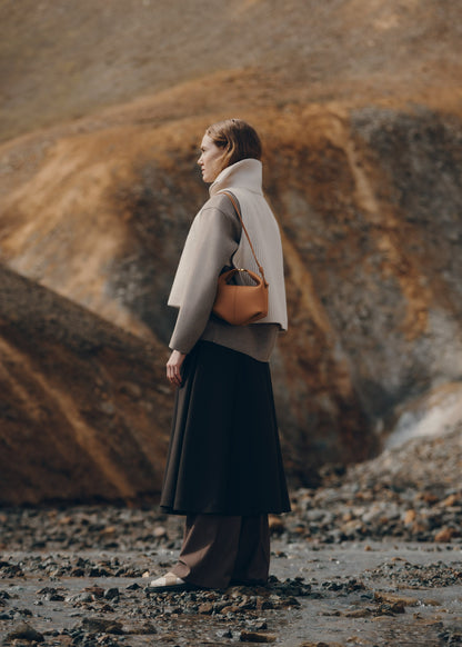Béri - Camel Genarbtes Leder