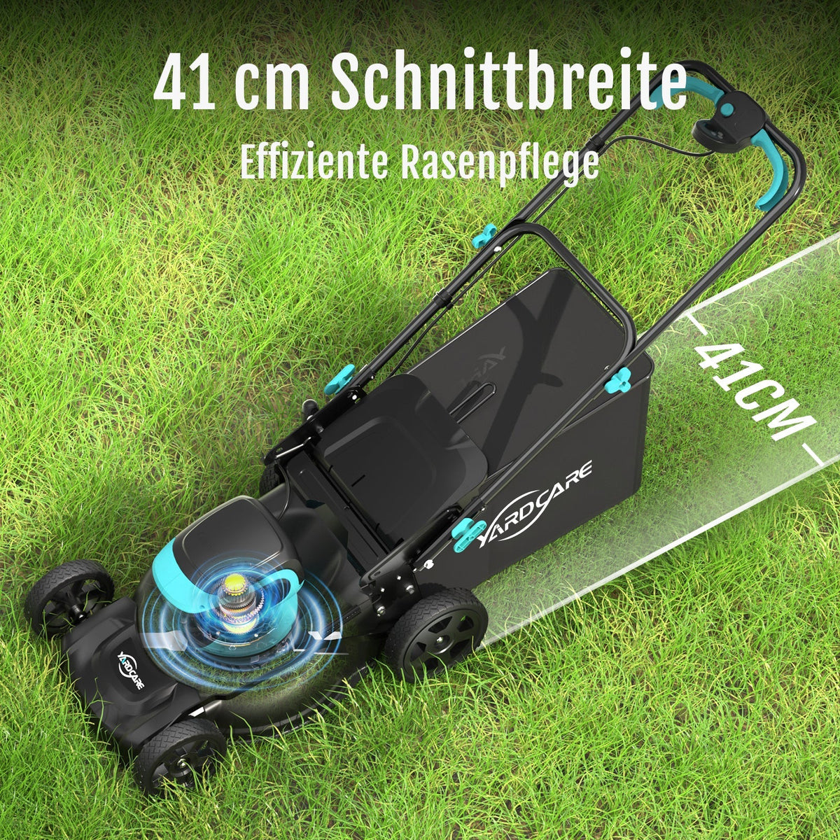 Modo Living YARDCARE 16" bürstenloser Akku-Rasenmäher