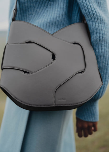 Nodde Hobo - Kieselstein Glattes Leder