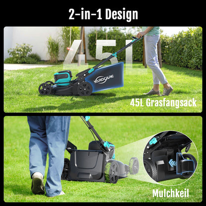 Modo Living YARDCARE 16" bürstenloser Akku-Rasenmäher