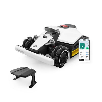 MAMMOTION LUBA mini AWD 1500 Mähroboter ohne Begrenzungskabel, NetRTK+Vision, Keine RTK-Antenne erforderlich, Auto-Kartierung, Empf. 1500m2, Max. 1800m2, mit 4G-Modul, 80% Steigung