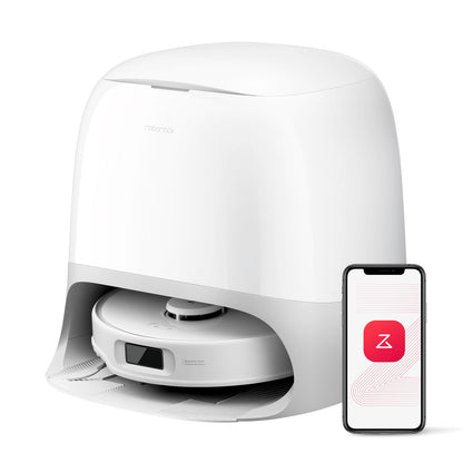 roborock Qrevo Curv Robot Vacuum Cleaner with Mop Function and Lifting Mop, Dual Anti-Tangle System, AdaptiLiftTM Chassis, 18,500Pa, 75°C Hot Water Mop Wash, Intelligent Dirt Detection & Voice