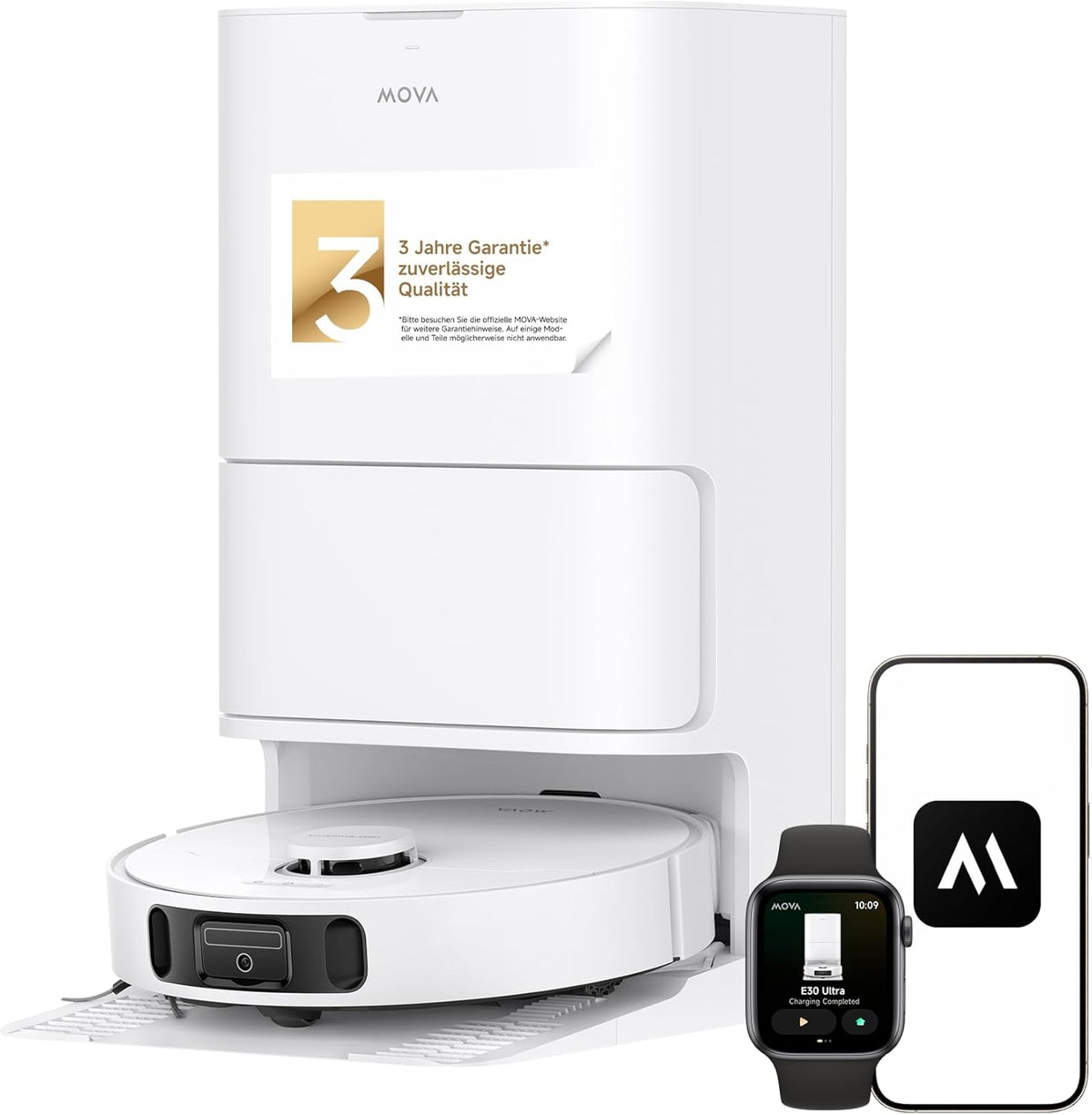 Modo Living E30 Ultra, 7.000Pa, Selbstreinigung, 10,5 mm Hebemopp, Teppicherkennung