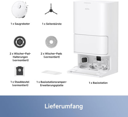 Modo Living E30 Ultra, 7.000Pa, Selbstreinigung, 10,5 mm Hebemopp, Teppicherkennung