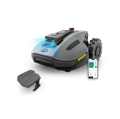 MAMMOTION YUKA Mini 500 Robotic Lawnmower without Boundary Cable, NetRTK+Vision, No RTK Antenna Required, Auto Mapping, Recommendation 500 m2, with 4G Module, 50% Incline