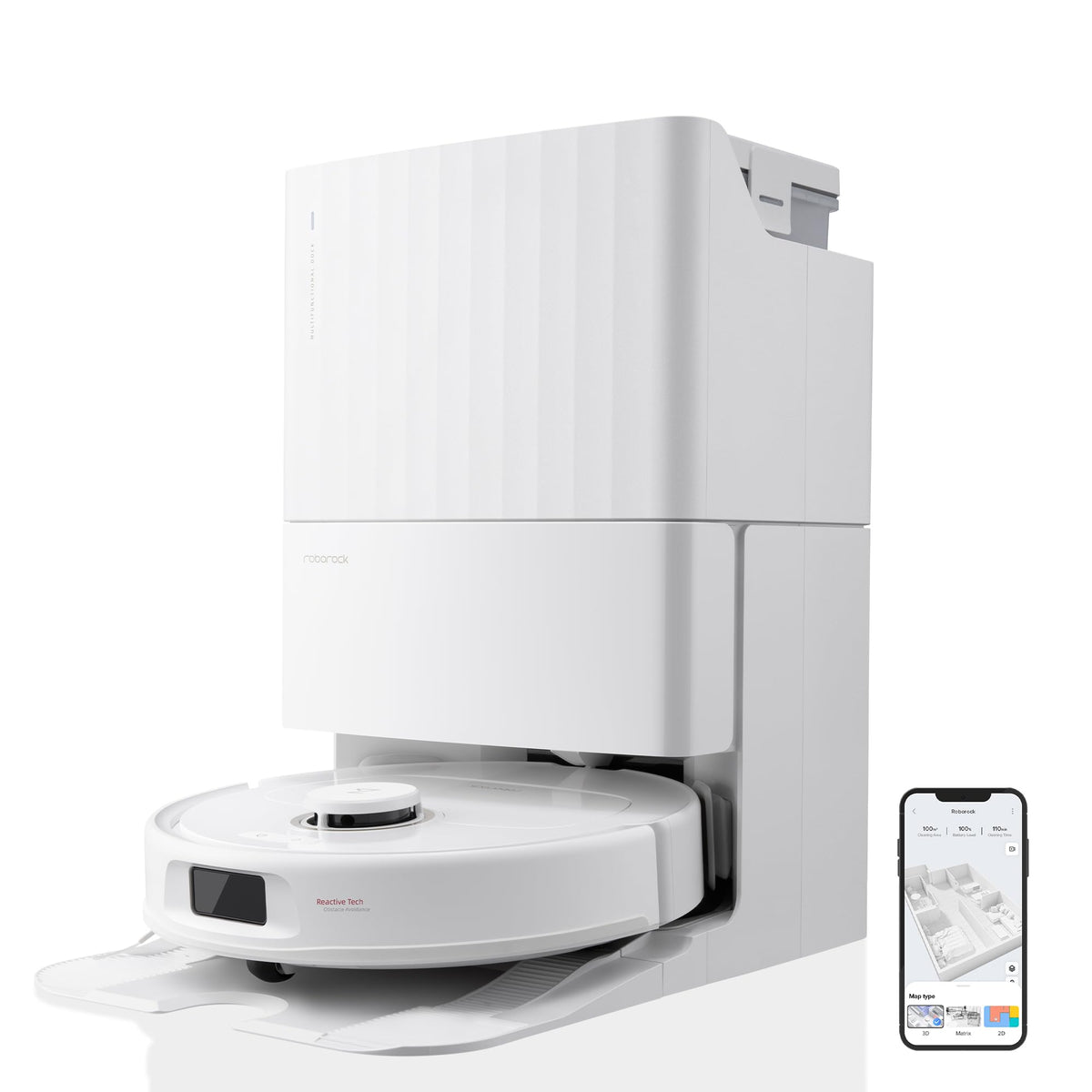 roborock Qrevo Pro Set Saugroboter mit Wischfunktion&Hebarem Wischmopp, 7000Pa, FlexiArm DesignTM Kantenreinigung, 60 °C Heißwasser-Moppwäsche, zusätzlich 2 Wischmops, Roboterstaubsauger-Set(Schwarz)