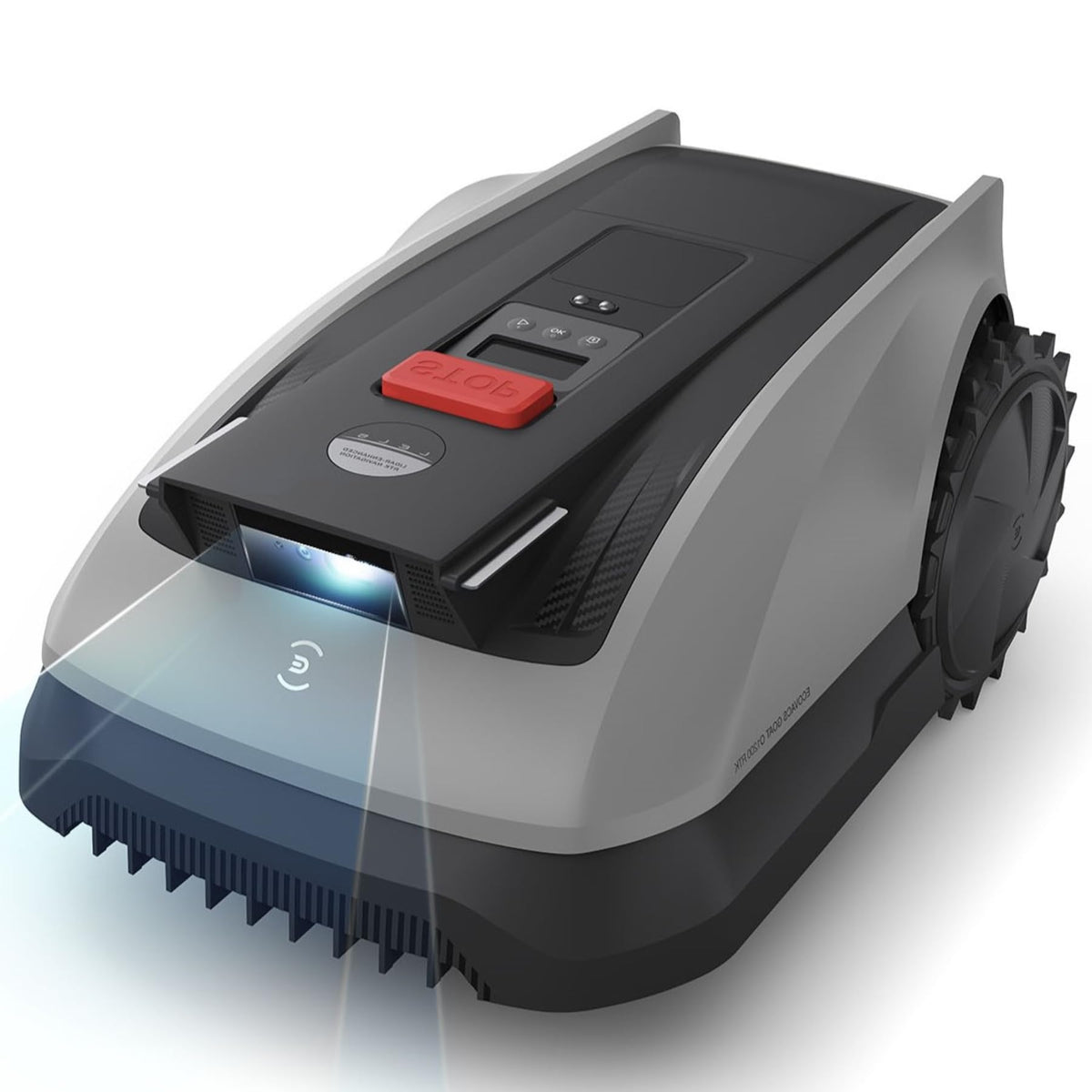 ECOVACS Goat O1200 RTK Mähroboter ohne Begrenzungskabel, 1200 m2, LiDAR-unterstützte RTK+Vision Navigation, Rasenmäher Roboter, einstellbare Schnitthöhe 3-8cm, Auto-Kartierung, 0,7m Engstellen