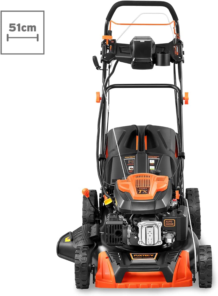 Modo Living FUXTEC FX-RM5196eSPRO 4in1 Benzinmäher, E-Start & Antrieb, 51 cm Schnitt
