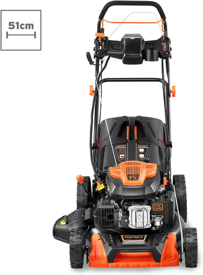 Modo Living FUXTEC FX-RM5196eSPRO 4in1 Benzinmäher, E-Start & Antrieb, 51 cm Schnitt