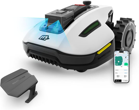 Modo Living YUKA Mini 500 Robotic Lawnmower, No Boundary Cable, 4G, Auto Mapping, 500m2, 50% Incline