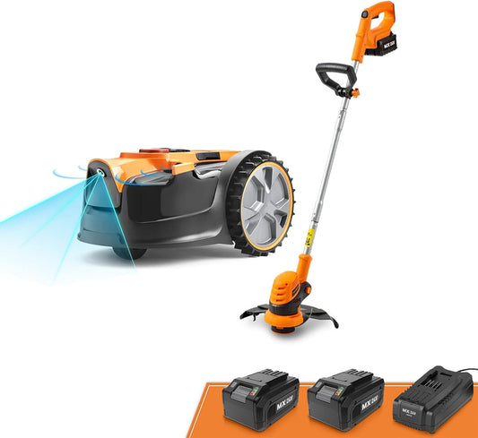 Modo Living LawnMaster OcuMowTM 24V kabelloser Roboter-Rasenmäher & Trimmer