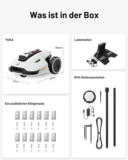 Modo Living YUKA 2000, 2000m2, Ohne Kabel, NetRTK+Vision, 4G, 50% Steigung