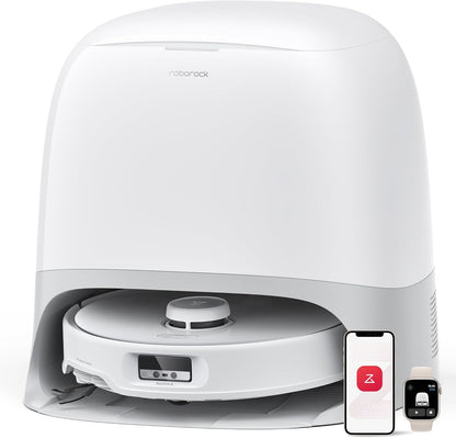 roborock Qrevo Curv Robot Vacuum Cleaner with Mop Function and Lifting Mop, Dual Anti-Tangle System, AdaptiLiftTM Chassis, 18,500Pa, 75°C Hot Water Mop Wash, Intelligent Dirt Detection & Voice