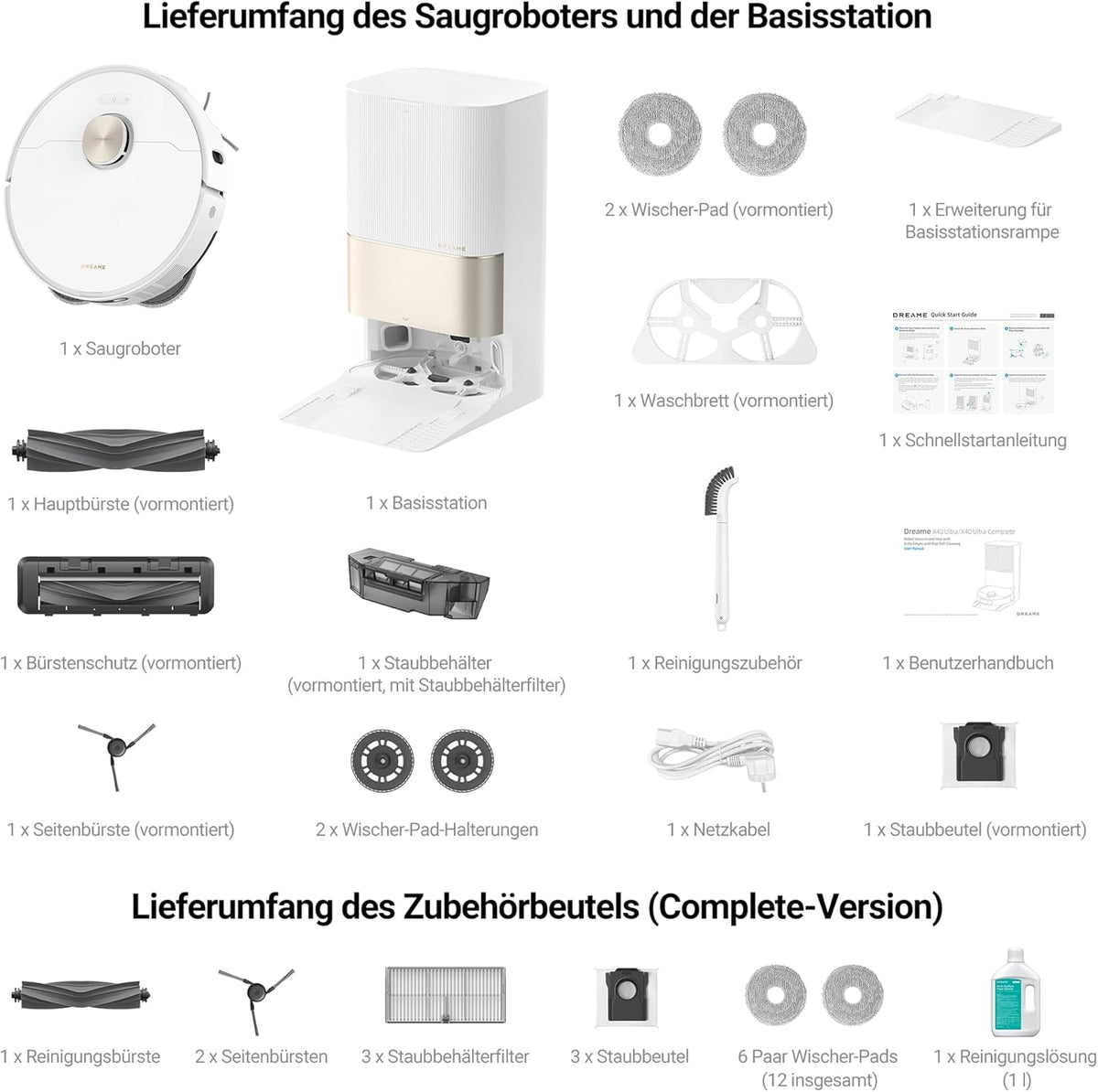 Modo Living Dreame X40 Ultra Robot Vacuum with Mop, 12,000Pa, Self-Cleaning & Auto Empty