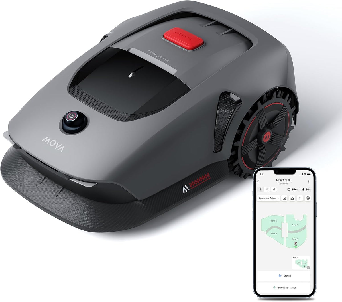 Modo Living 1000 Mähroboter 1000 m2, 3D-LiDAR & App-Steuerung