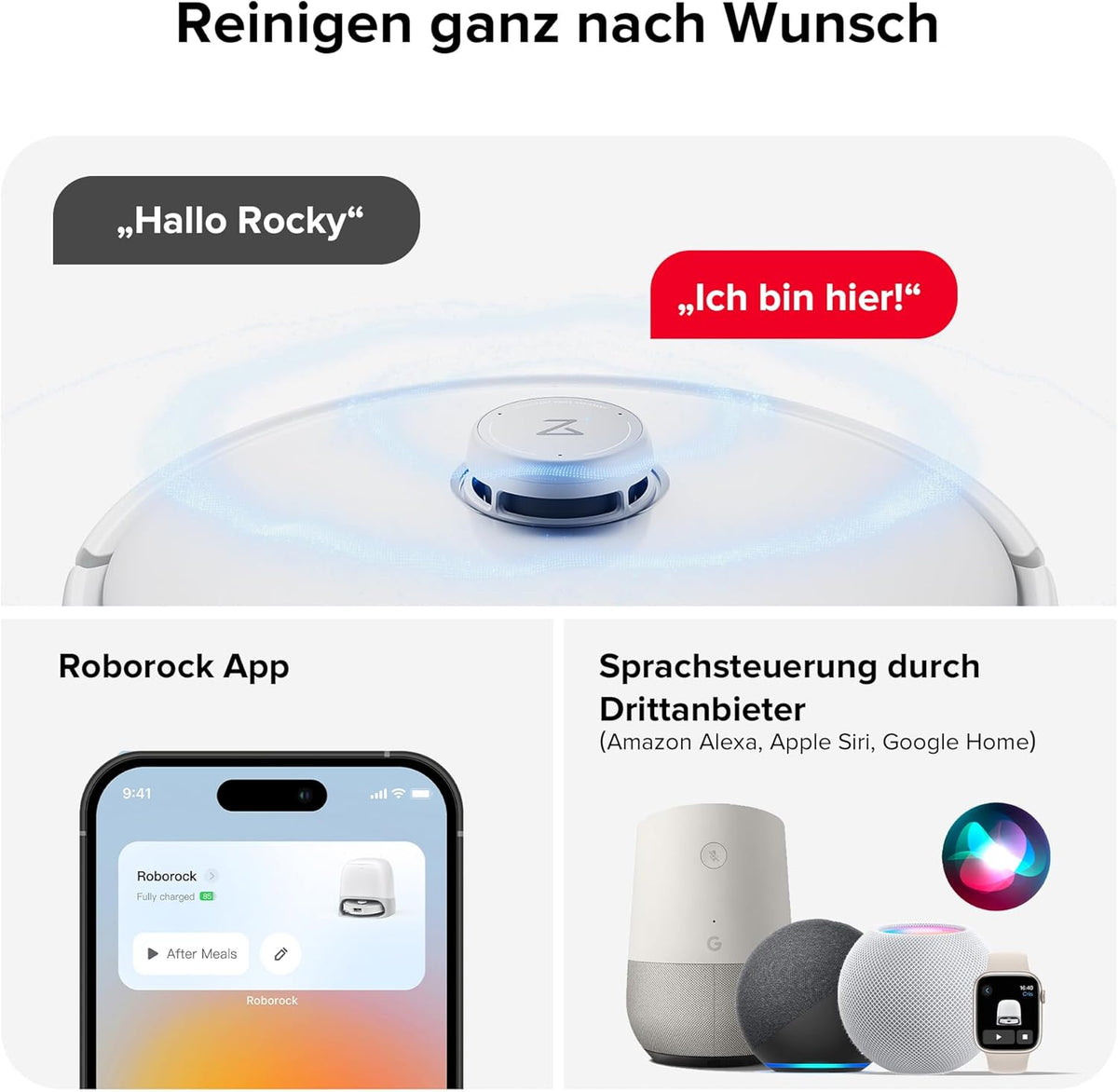 Modo Living Roborock Qrevo Curv, 18,500Pa, Hebemopp, 75°C Wäsche, Anti-Tangle, Sprachsteuerung