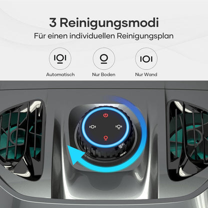 Modo Living AIPER ZT6002 Poolroboter, Quad-Motor, WavePath, 3 Modi, Kabellos, Boden & Wand, bis 150m2