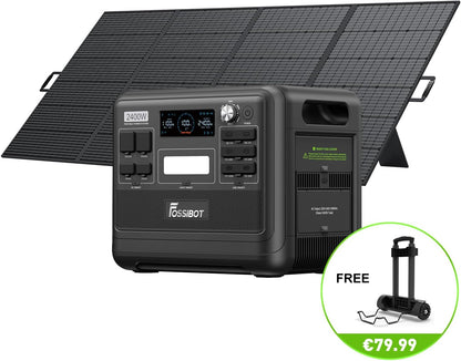 Modo Living FOSSiBOT F2400 Solargenerator 2048Wh, 400W Solar, 2400W AC, Schnellladung