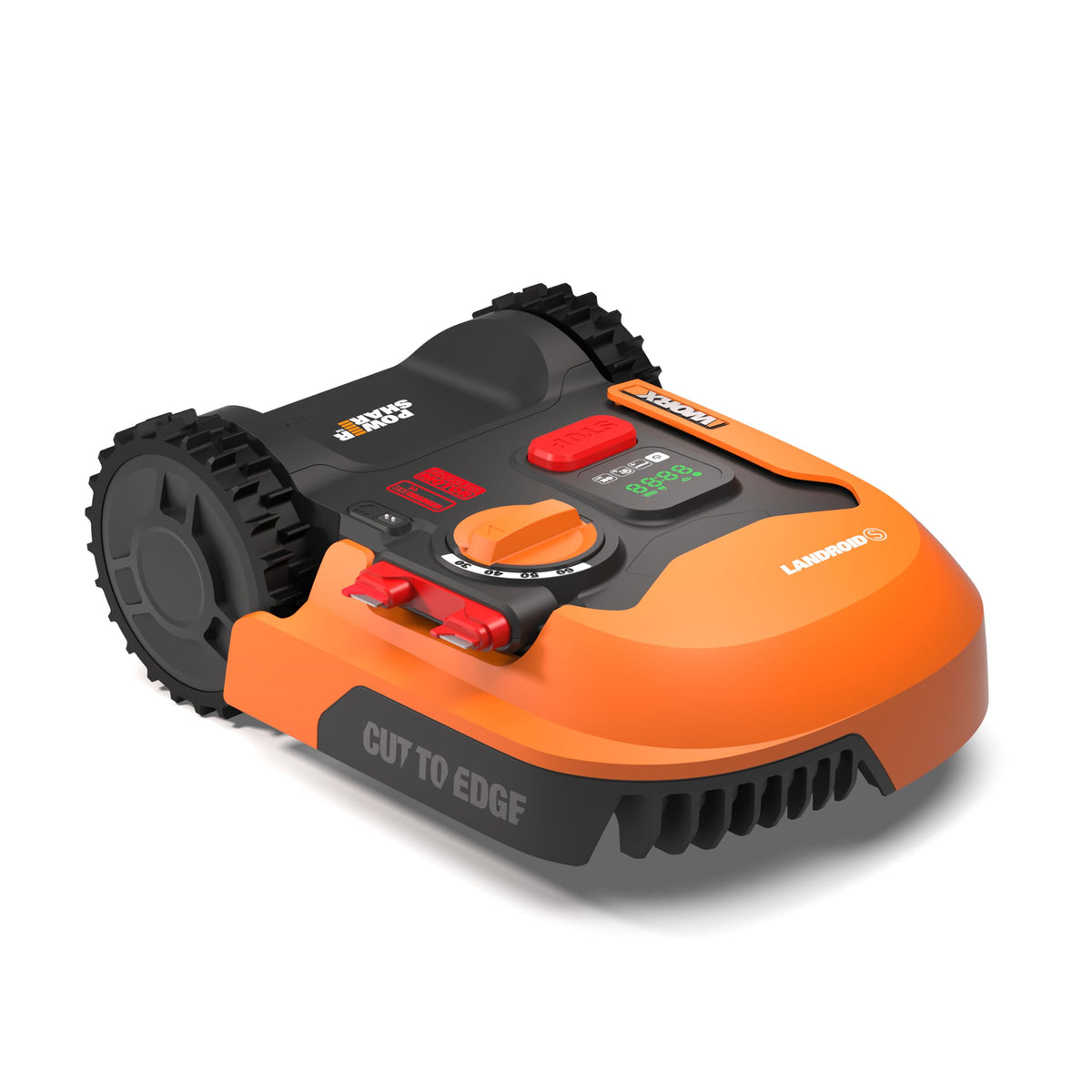 WORX Landroid Plus WR167E Mähroboter mit Begrenzungskabel für Gärten bis 700m2 (AIA Navigation, App Steuerung, WLAN, Bluetooth und schwimmendem Mähwerk - max Steigung: 35%)