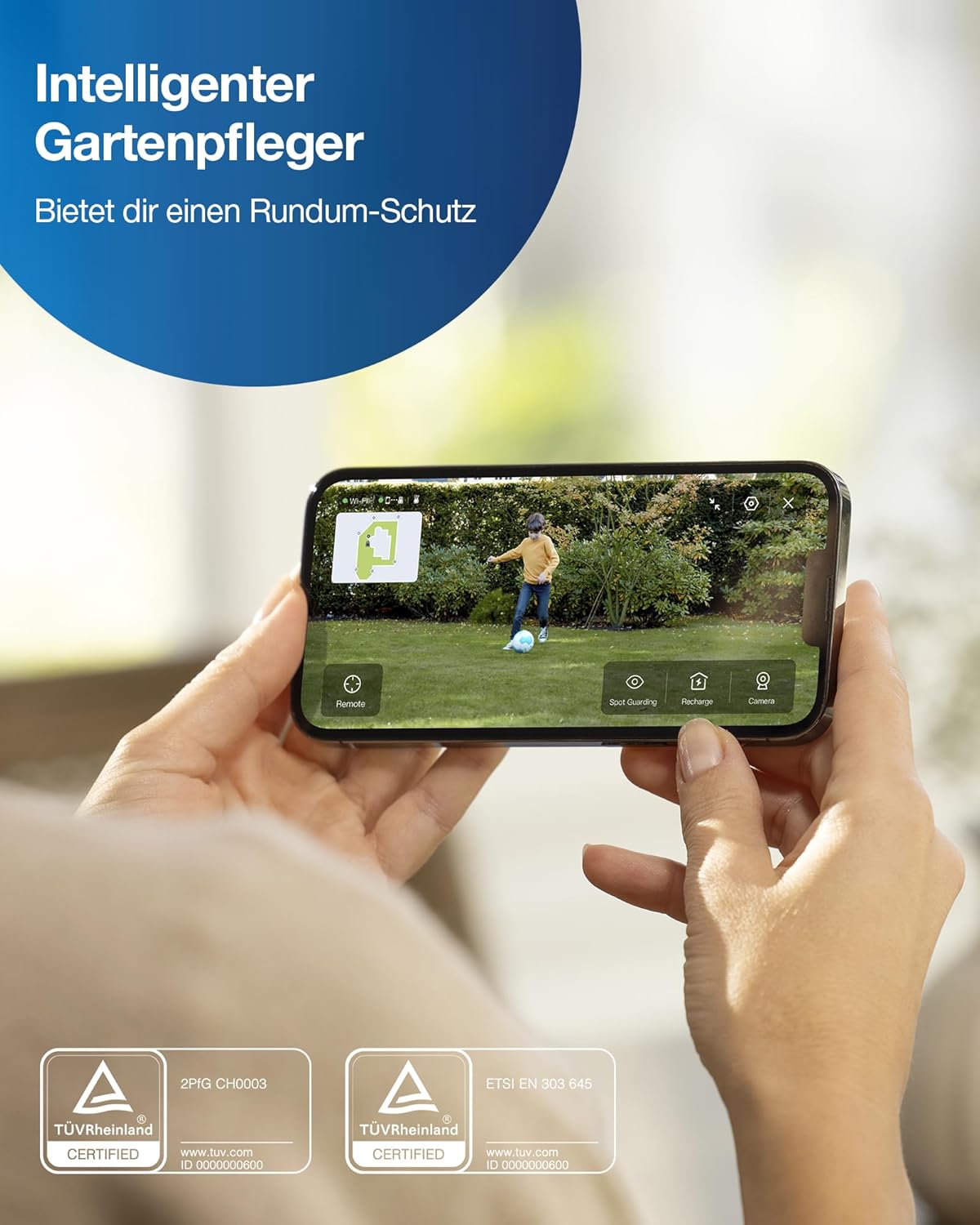 Modo Living GOAT G1-800 Mähroboter 800 m2, ohne Kabel, GPS & Hindernisvermeidung