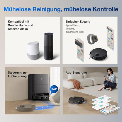 Modo Living Deebot T30S Pro, 11,000Pa, Heißwasser-Wischung, ZeroTangle, TruEdgeTM, KI-Navigation