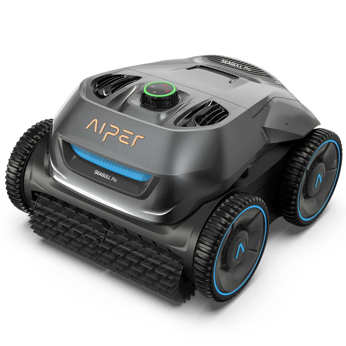 AIPER ZT6002 Poolroboter, Quad-Motorensystem, WavePath Navigationstechnologie, 3 Reinigungsmodi, Wandklettern, Poolsauger Akku Kabellos, Poolroboter Boden und Wand Ideal für Pool bis zu 150m2