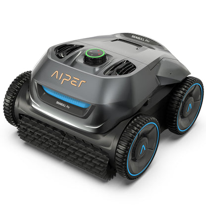 AIPER ZT6002 Poolroboter, Quad-Motorensystem, WavePath Navigationstechnologie, 3 Reinigungsmodi, Wandklettern, Poolsauger Akku Kabellos, Poolroboter Boden und Wand Ideal für Pool bis zu 150m2