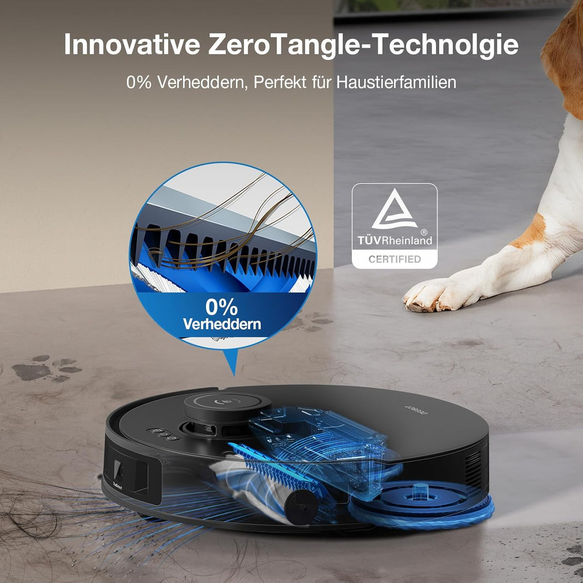 Modo Living Deebot T30S Pro, 11,000Pa, Heißwasser-Wischung, ZeroTangle, TruEdgeTM, KI-Navigation