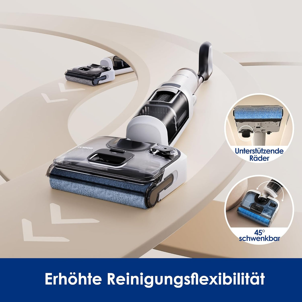 Modo Living Tineco S6, 70°C Selbstreinigung, Flachdesign, 40 Min Laufzeit