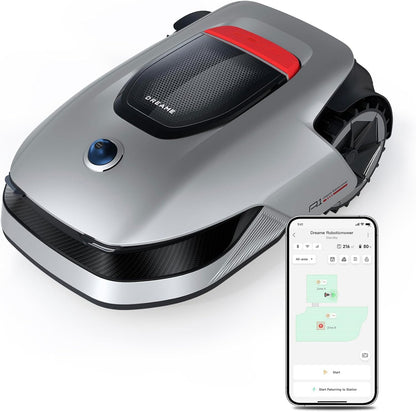 DREAME Intelligenter Mähroboter A1 Pro, Drahtloser Umfang Mähroboter, 2000m2, App-Steuerung, OmniSenseTM Technologie, Intuitive Zonenverwaltung, Intelligente Hindernisvermeidung, Offroad-Reifen