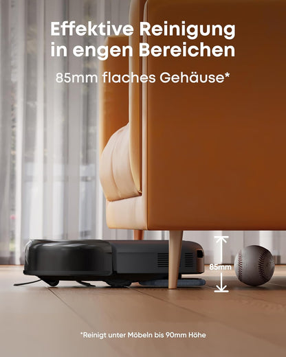Modo Living Eufy Omni C20, 7.000Pa, All-in-One-Station, Auto-Entleerung & -Reinigung, 8,5 cm, mit Wischfunktion