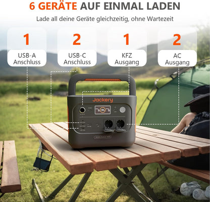 Modo Living Jackery 1000 V2 Powerstation 1070Wh, 1500W, mit 200W Solarpanel & Schnellladung