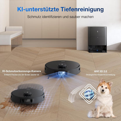 Modo Living Deebot T30S Pro, 11,000Pa, Heißwasser-Wischung, ZeroTangle, TruEdgeTM, KI-Navigation