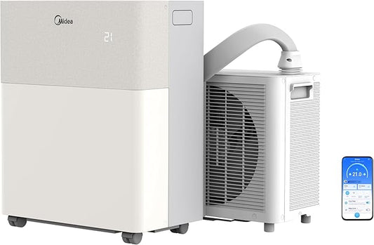Midea PortaSplit-E Tragbare Klimaanlage 12000 BTU Heizung Kühlung, Fernbedienung