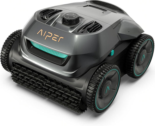 Modo Living AIPER ZT6002 Poolroboter, Quad-Motor, WavePath, 3 Modi, Kabellos, Boden & Wand, bis 150m2