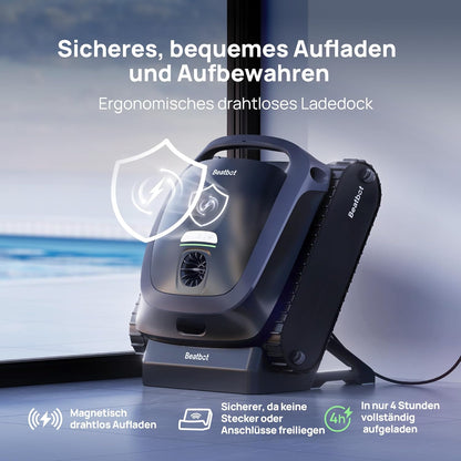 Modo Living Beatbot AquaSense 2 Akku Poolroboter, Boden & Wand, Wasserlinie doppelt, bis 300m2, Midnight Blue