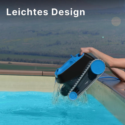 Modo Living Dolphin Nautilus CC Poolroboter mit Kabel, Boden- und Wandreinigung, energiesparend, für Einbaupools bis 10 m