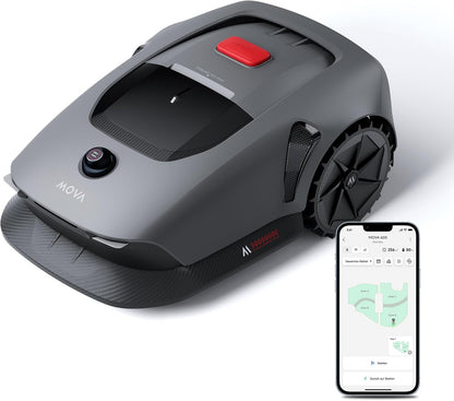 MOVA 600 Kit, Rasenmäher Roboter mit 81x Ersatzmesser,3D-LiDAR kabellose Einrichtung & genaue Kartierung bis 600 m2, Smarte Hindernisvermeidung, App-Steuerung, U-förmiges Schneiden
