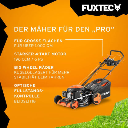 Modo Living FUXTEC FX-RM5196eSPRO 4in1 Benzinmäher, E-Start & Antrieb, 51 cm Schnitt