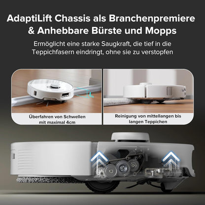 Modo Living Roborock Qrevo Curv, 18,500Pa, Hebemopp, 75°C Wäsche, Anti-Tangle, Sprachsteuerung