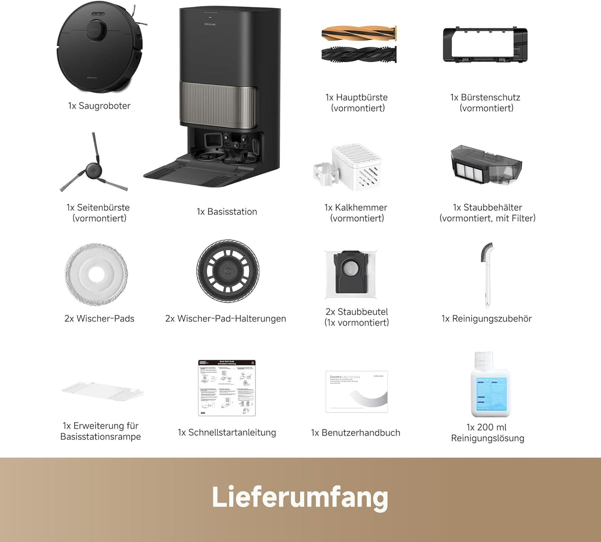 Modo Living Dreame L40s Pro Ultra, 19,000Pa, Selbstreinigend, Hindernisvermeidung, Sprachsteuerung