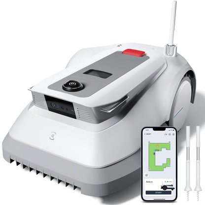 ECOVACS GOAT G1-800 Mähroboter 800m2 ohne Begrenzungskabel, vollautomatischer kartierender Rasenroboter, Ultra-Weitband+Vision+GPS-Positionierung, 16-Zonen-Management, intelligente Hindernisvermeidung