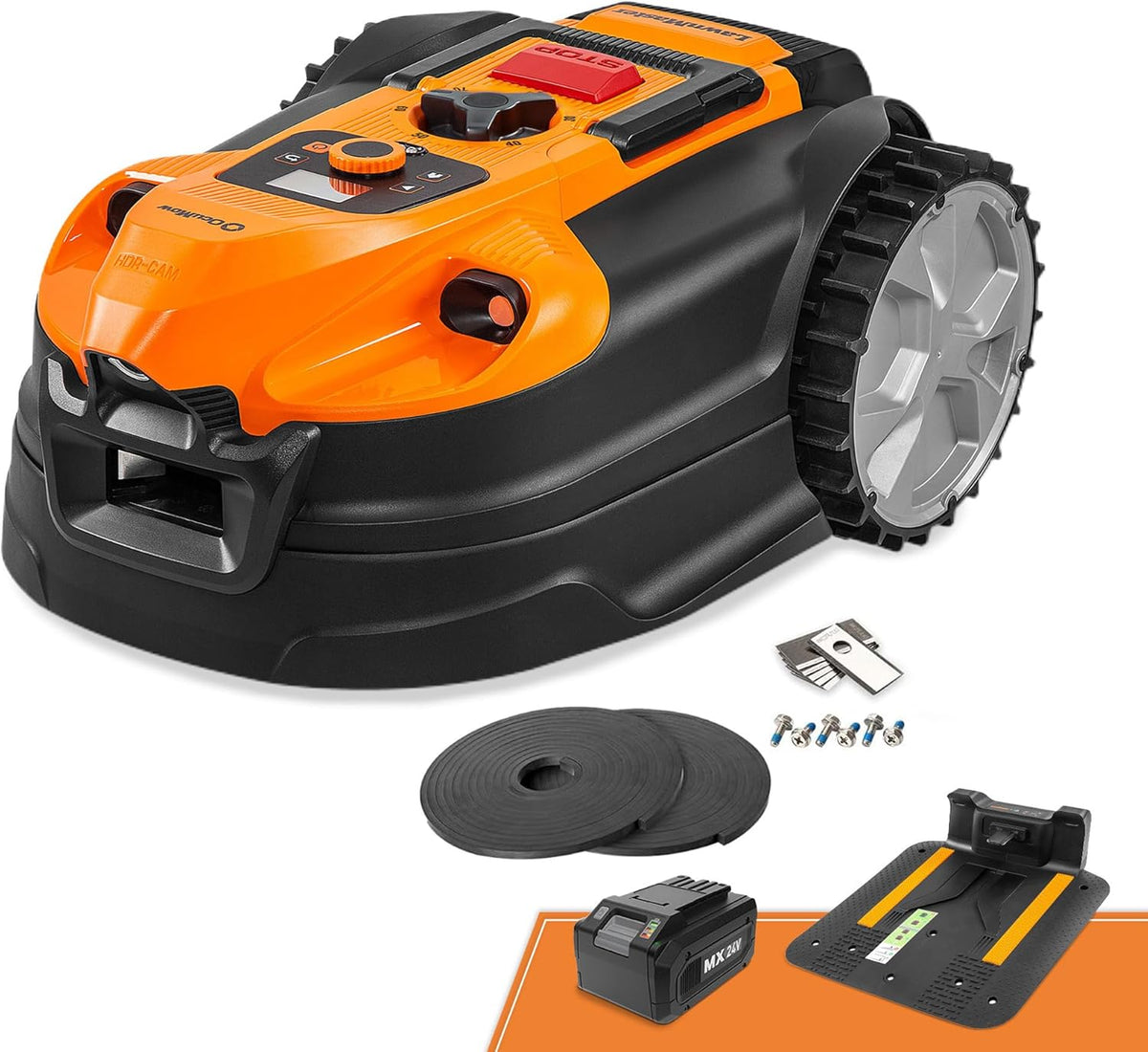 Modo Living LawnMaster VBRM18AMID4R Mähroboter 800 m2, ohne Kabel, WiFi & App